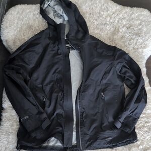 REI Black Raincoat with Hood